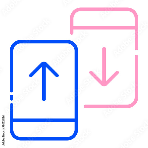 Peer To Peer line duo tone icon