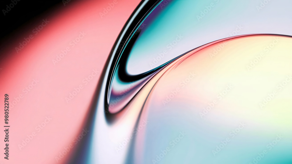Obraz premium abstract background with pastel colors, white and pink blurred lines, light blue and green background, gradient background