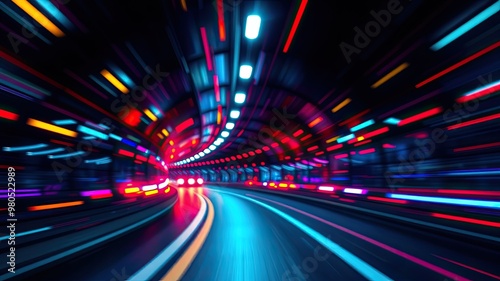 Warp Speed, Speed effects background, Speed of Light, A Journey Through Time and Space