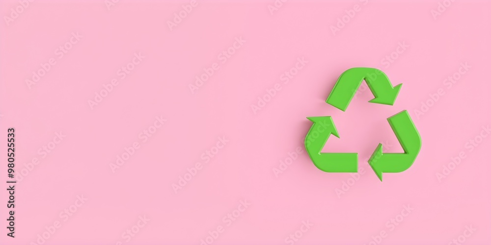 Green Recycling Icon: Sustainable Practices Green Recycling Icon: Sustainable Practices