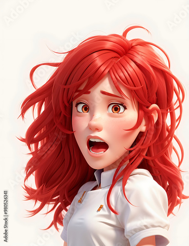 red hair cartoon women