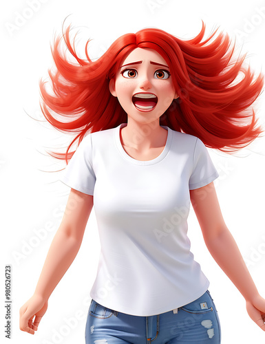 red hair cartoon women