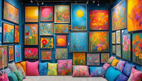 Vibrant Artistic Collection Display