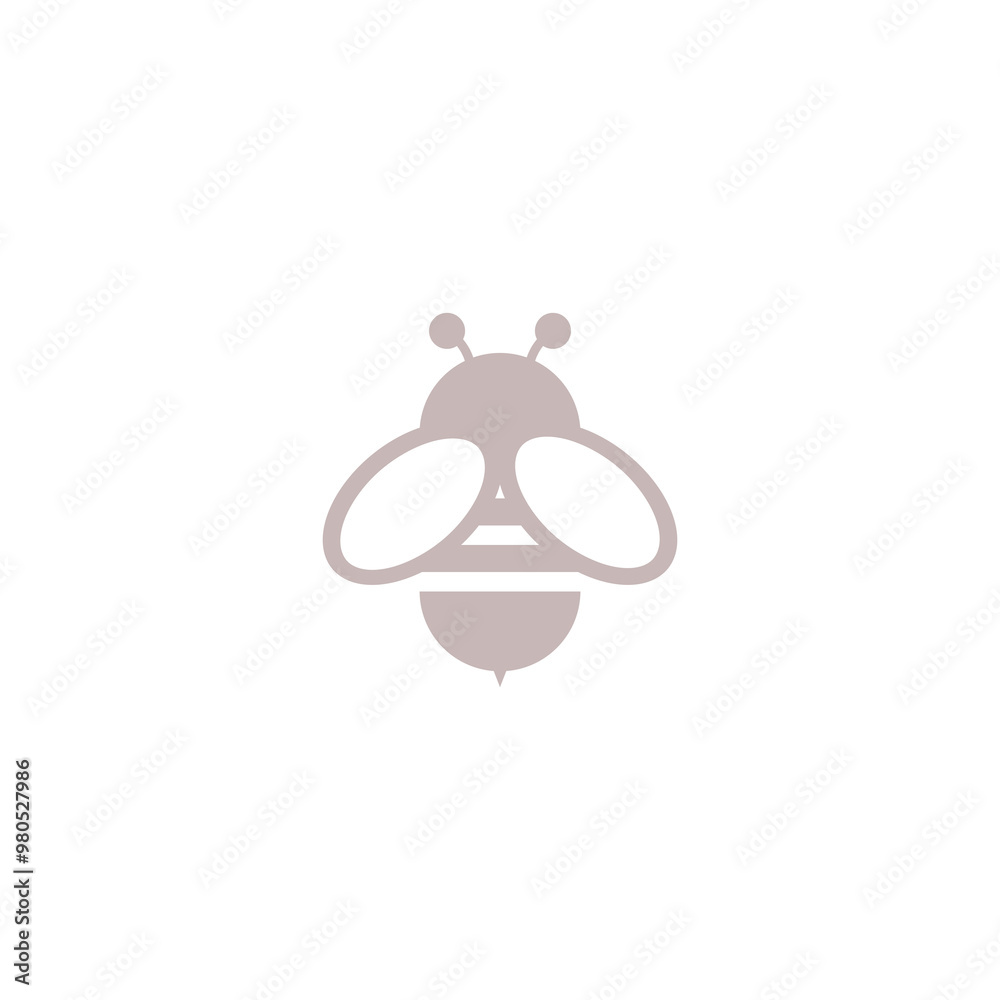 Simple Bee icon isolated on transparent background Simple Bee icon isolated on transparent background