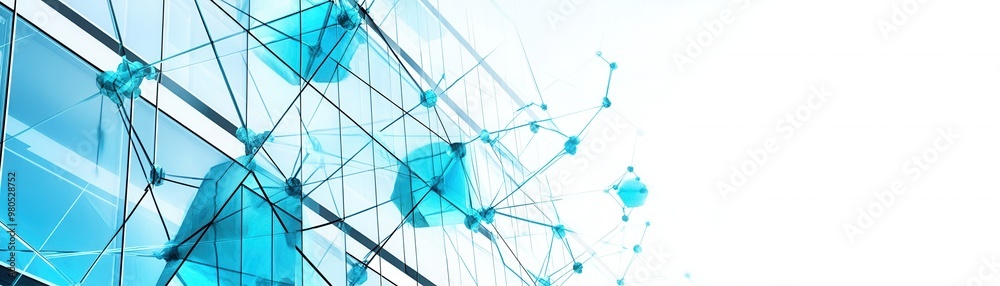 Abstract digital network concept showcasing interconnected shapes and lines in a modern, futuristic design. Abstract digital network concept showcasing interconnected shapes and lines in a modern, futuristic design.