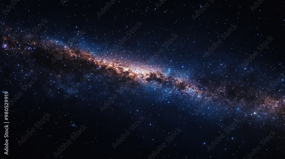 Obraz premium Galaxy with numerous stars