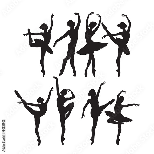dancer vector silhouette