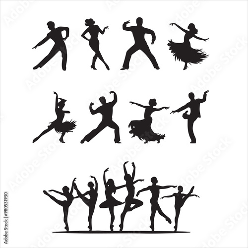 dancer vector silhouette