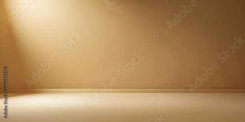 Warm Minimalist Wall Background: A soft, golden light bathes a simple, beige wall, creating a calming and elegant backdrop for product displays or minimalist design projects. The gentle gradient evoke