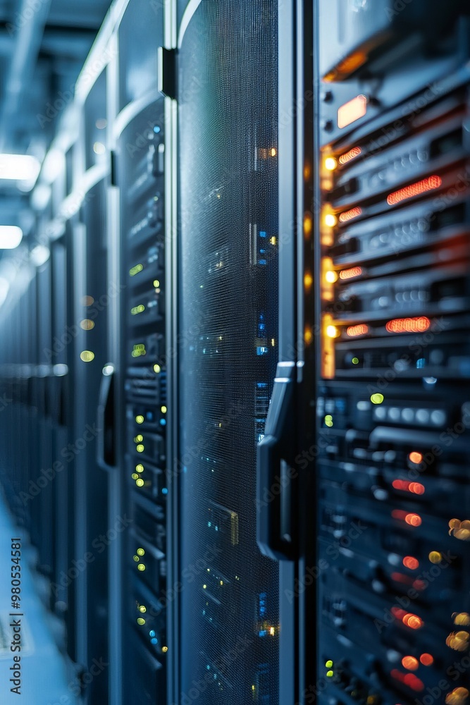 An HVAC System In A Data Center Keeps Servers At Optimal Temperatures. The System Ensures Reliable Performance An HVAC System In A Data Center Keeps Servers At Optimal Temperatures. The System Ensures Reliable Performance