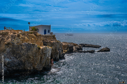 Tabarca Island in the Spanish Mediterranean, an inhabited island with crystal clear waters photo