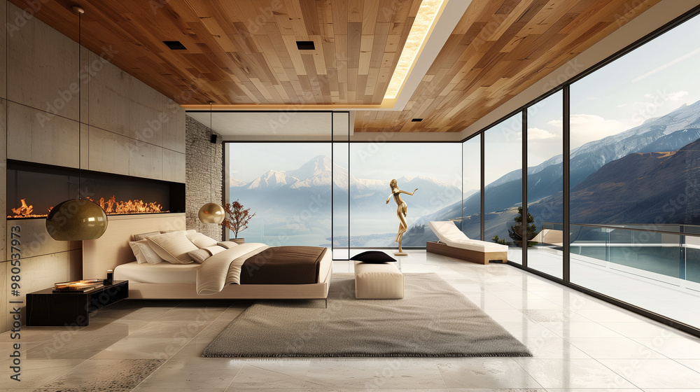 Fototapeta premium Modern Bedroom Interior House