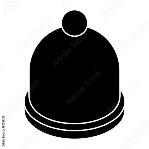 Premium design icon of pom pom hat