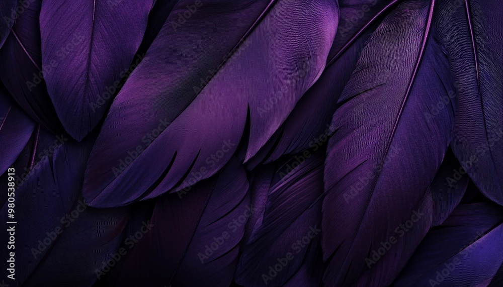 Elegant Purple Feathers Pattern with Soft Lighting Elegant Purple Feathers Pattern with Soft Lighting