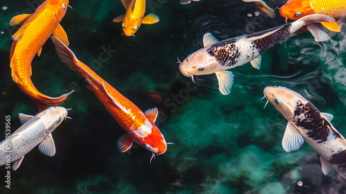 koi pond photo