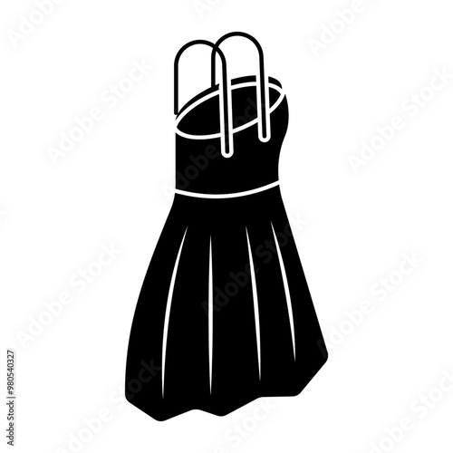 Modern design icon of dress