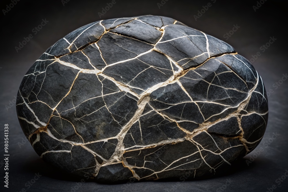Beautiful black stone texture with Intricate deep cracks and organic natural pattern Beautiful black stone texture with Intricate deep cracks and organic natural pattern