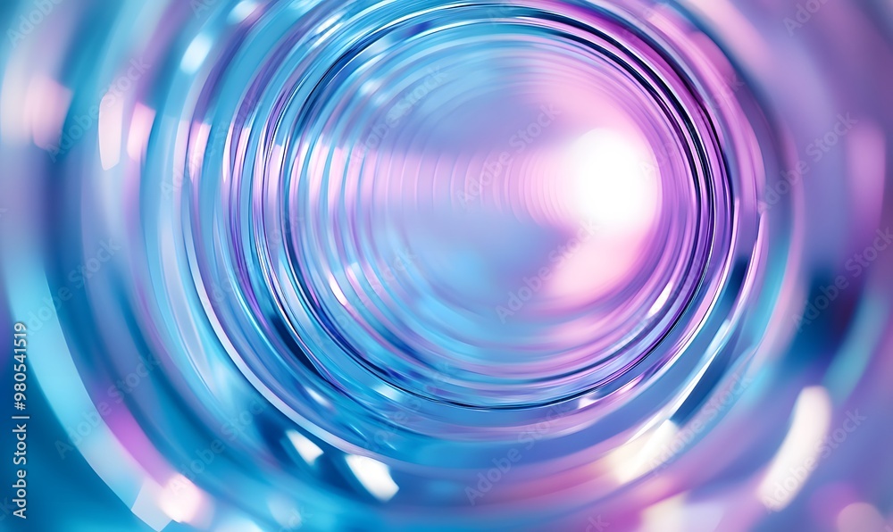 Abstract background with blue and purple lines in the shape of circles, light blue background, glass effect, minimalist style. blurred focus on curves, light refraction effects, Abstract background with blue and purple lines in the shape of circles, light blue background, glass effect, minimalist style. blurred focus on curves, light refraction effects,