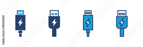 Usb icon vector. Flash disk icon vector