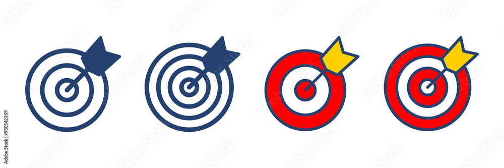 Target icon vector. goal icon vector. target marketing icon vector Target icon vector. goal icon vector. target marketing icon vector