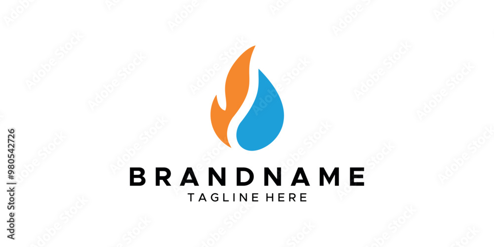a graphic image with water and fire theme, on white background. vector graphic base. a graphic image with water and fire theme, on white background. vector graphic base.