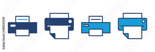 Print icon vector. printer icon vector.