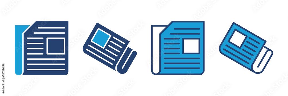 Newspaper icon vector. news paper vector sign
