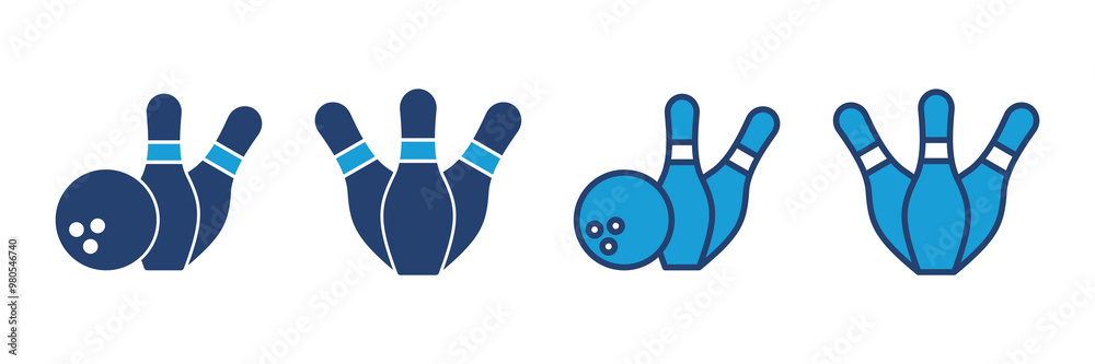 Bowling icon vector. bowling ball and pin icon. bowling pins Bowling icon vector. bowling ball and pin icon. bowling pins