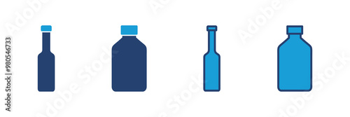 Bottle icon vector. bottle vector icon
