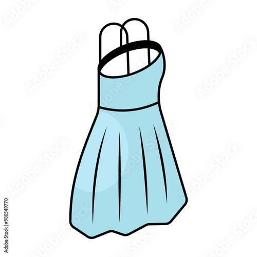 Modern design icon of dress