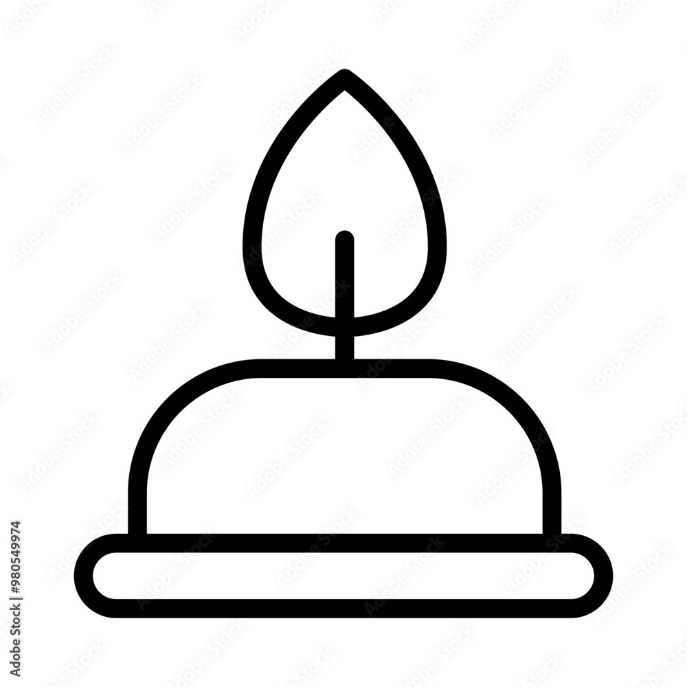 Fototapeta premium Lab candle icon