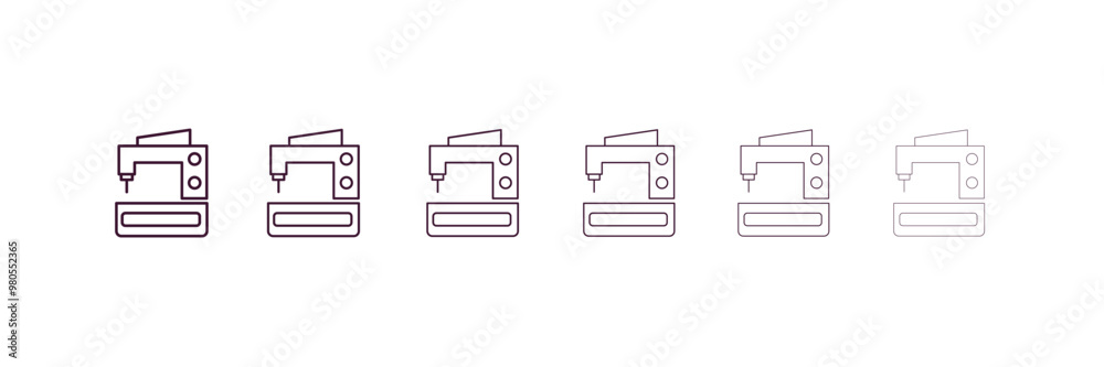 electrical appliances outline icon. Linear vector from fashion concept. 6 different line style electrical appliances icon included thin, light, regular, medium, bold, black electrical appliances outline icon. Linear vector from fashion concept. 6 different line style electrical appliances icon included thin, light, regular, medium, bold, black