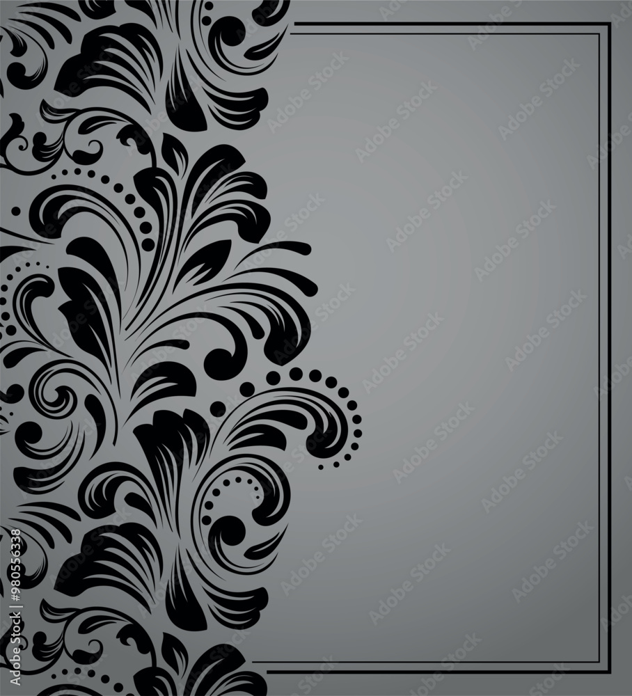 Abstract floral pattern. Vector seamless background. Perfect for invitations or announcements. Abstract floral pattern. Vector seamless background. Perfect for invitations or announcements.