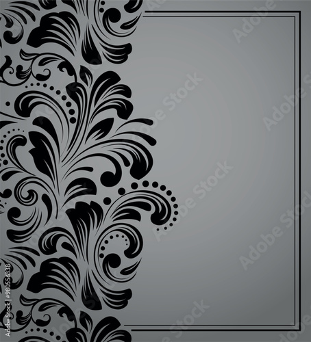 Abstract floral pattern. Vector seamless background. Perfect for invitations or announcements.
