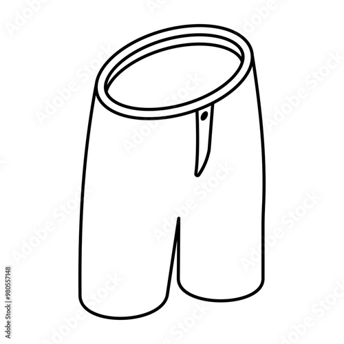 A colored design icon of pant