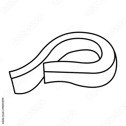 A beautiful design icon of scarf