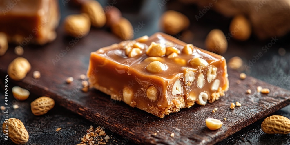 Fototapeta premium Piece of food with nuts