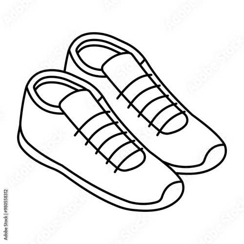 An icon design of shoes