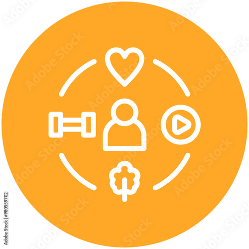 Lifestyle vector icon illustration of Lifestyles iconset.