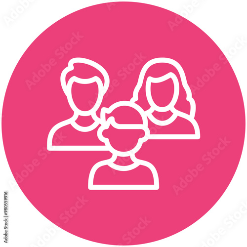 Family vector icon illustration of Lifestyles iconset.