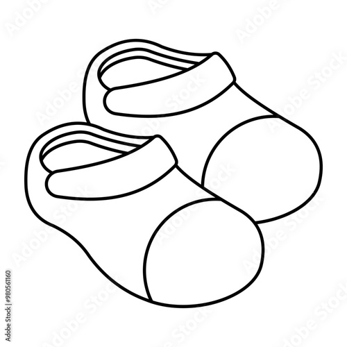 An icon design of shoes
