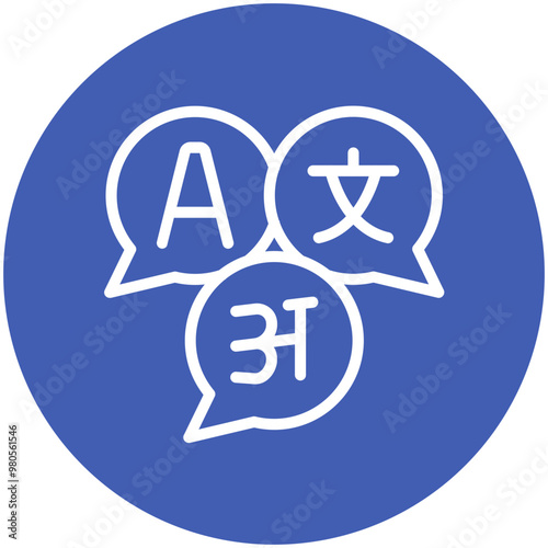 Language vector icon illustration of Literature iconset.