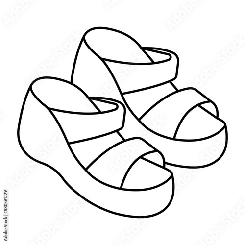 An icon design of shoes