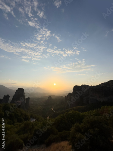 Landscape of Meteora, Greece