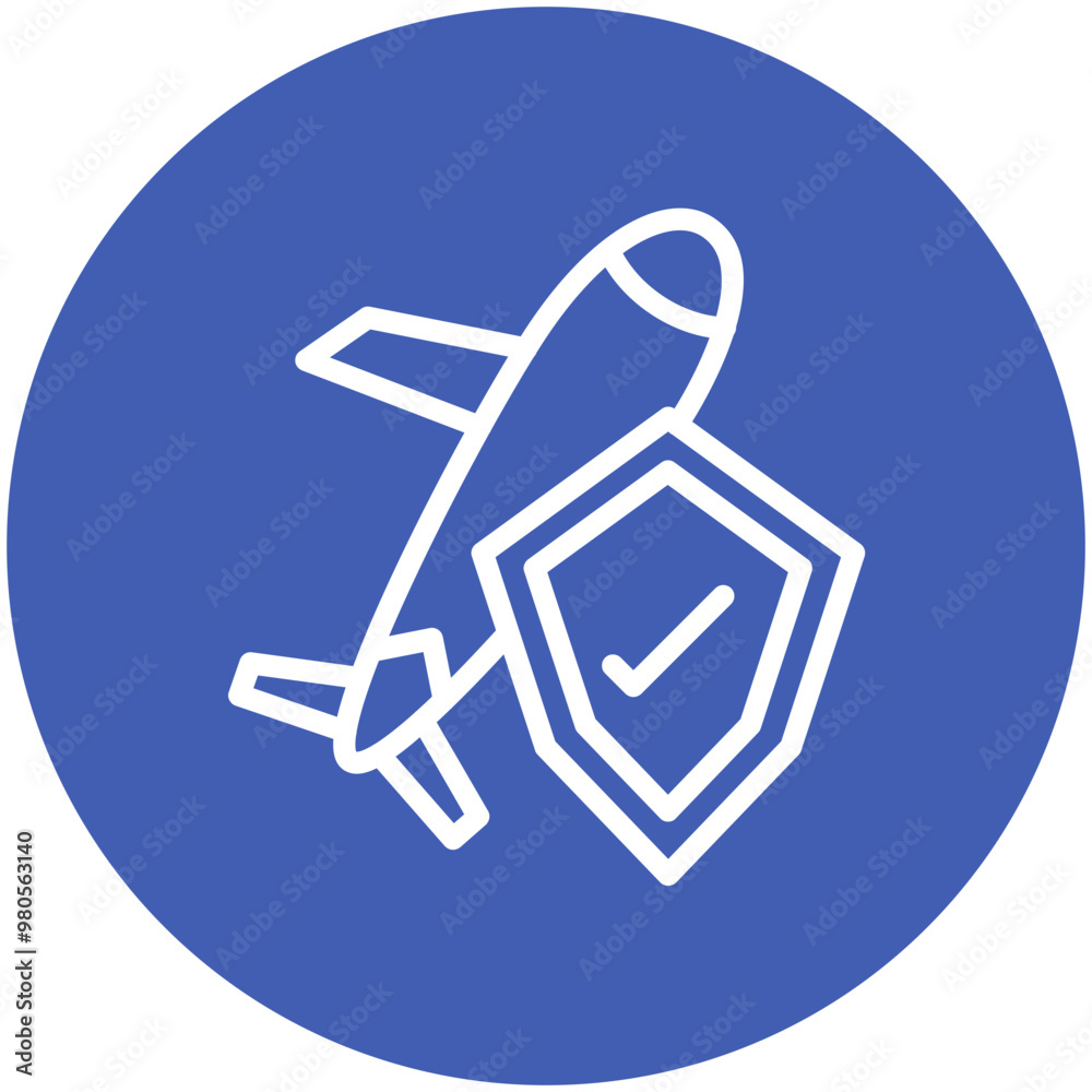 Travel Insurance vector icon illustration of Vacation Planning iconset. Travel Insurance vector icon illustration of Vacation Planning iconset.