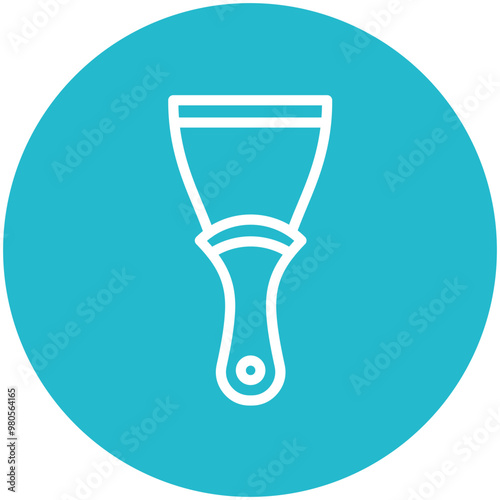 Putty Knife vector icon illustration of Home Improvements iconset.