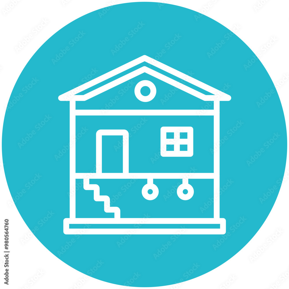 Basement vector icon illustration of Home Improvements iconset. Basement vector icon illustration of Home Improvements iconset.