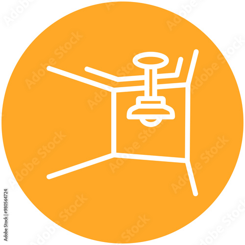 Ceiling vector icon illustration of Home Improvements iconset.