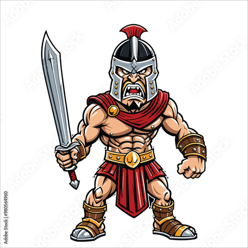 Gladiator illustration vector
