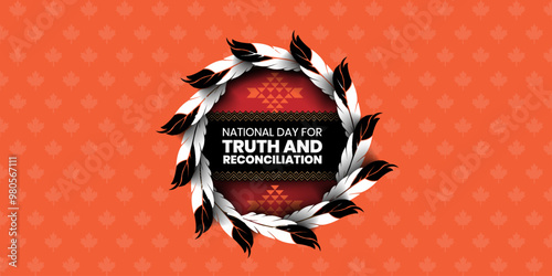 National Day of Truth and Reconciliation banner, Every Child Matters design concept, September 30. Vector Illustration